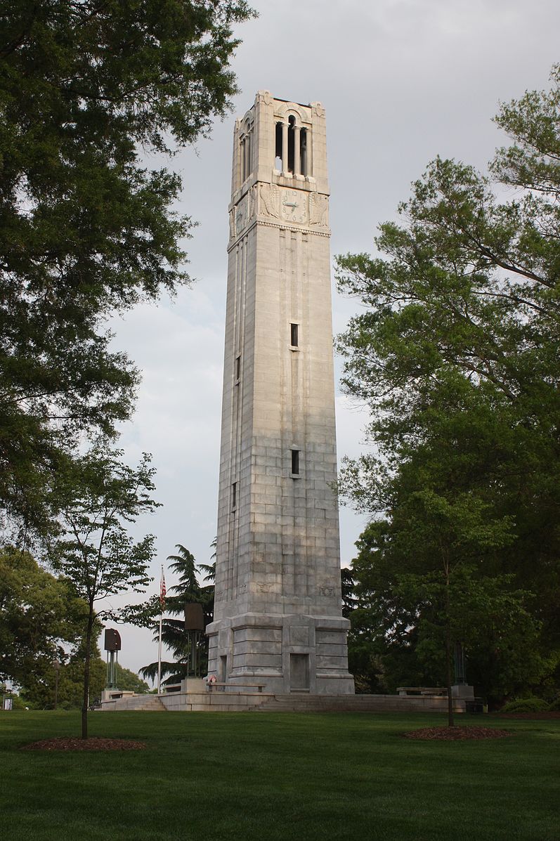 北卡罗莱纳州立大学 - Bell Tower - North Carolina State University