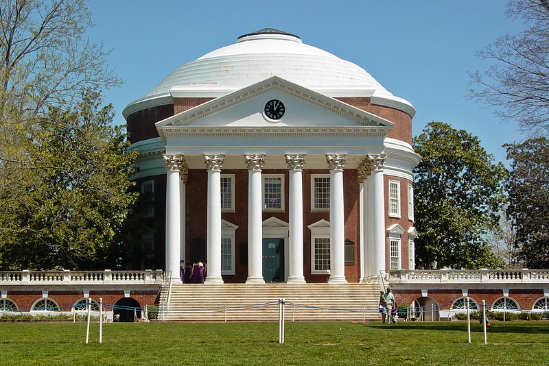 弗吉尼亚大学 - The Rotunda building at the University of Virginia - University of Virginia